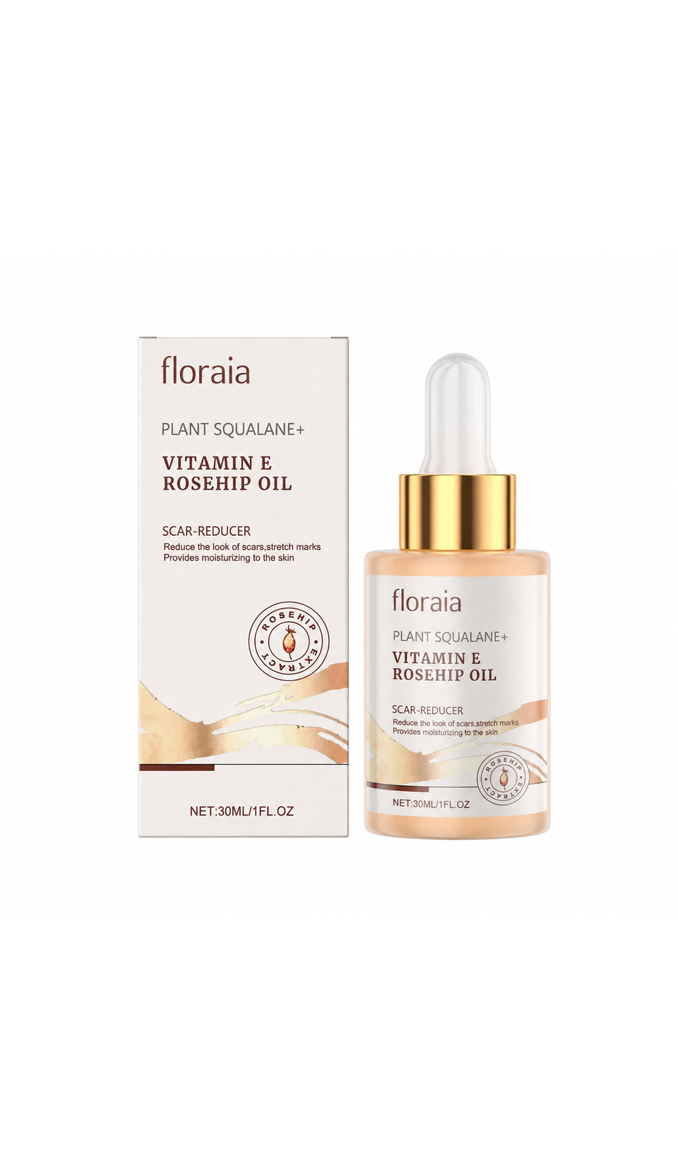 Radiant Skin Rosehip Serum with Squalane & Vitamin E