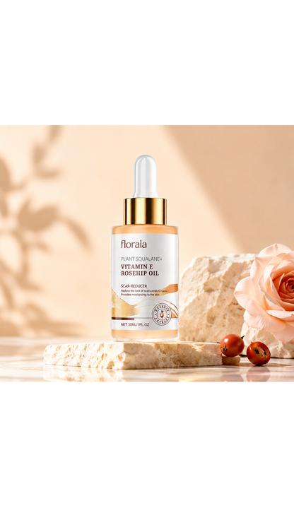 Radiant Skin Rosehip Serum with Squalane & Vitamin E